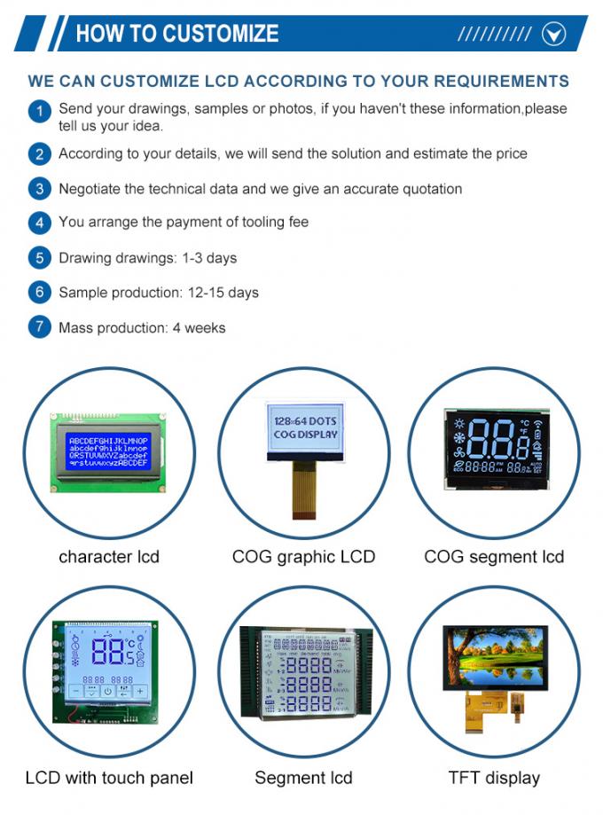 China LCD Display Factory Customized VA type COB LCD modules for Battery  3