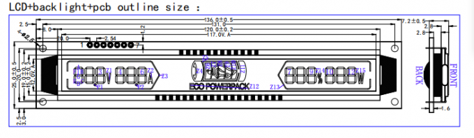 China LCD Display Factory Customized VA type COB LCD modules for Battery  1