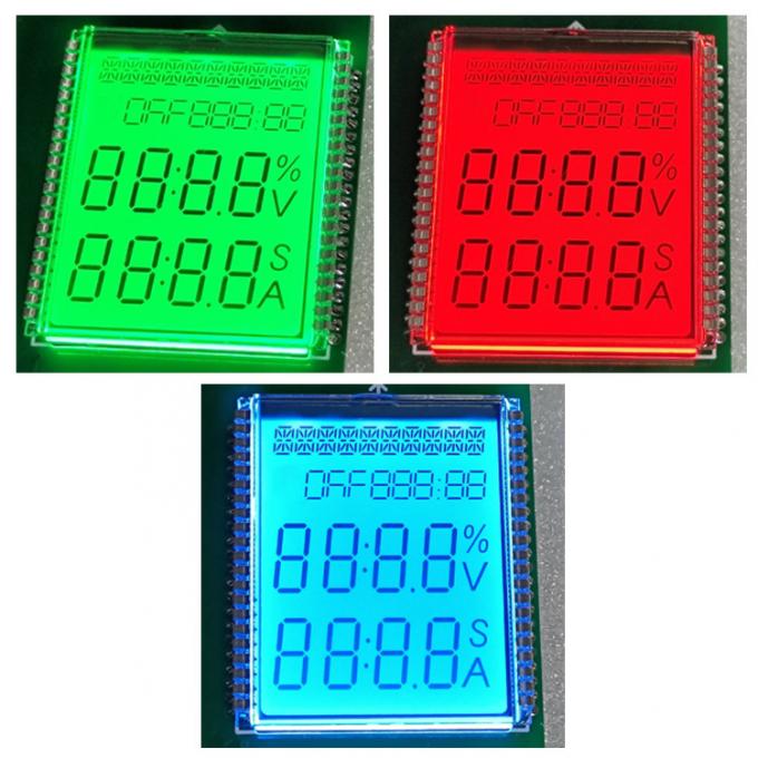 Customized 26 Digits TN Segment LCD Display With Red Backlight and Wide Operating Temperature -30°-+80° for 3 Phase Energy Meter 2